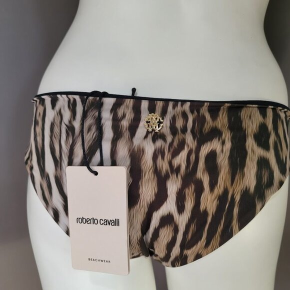 Roberto Cavalli Bikini Bottom Leopard Print Sz Medium - Picture 4 of 9